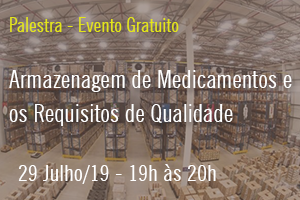 Palestra: Armazenagem de Medicamentos: Prestação de Serviço de Acordo com os Requisitos de Qualidade